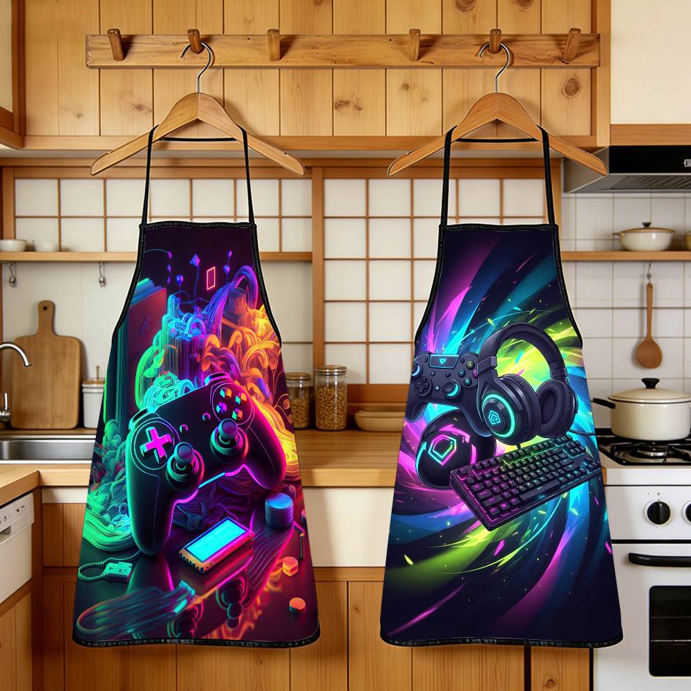 1PC Neon Video Game Apron with - Home Cooking Video 评论和价格