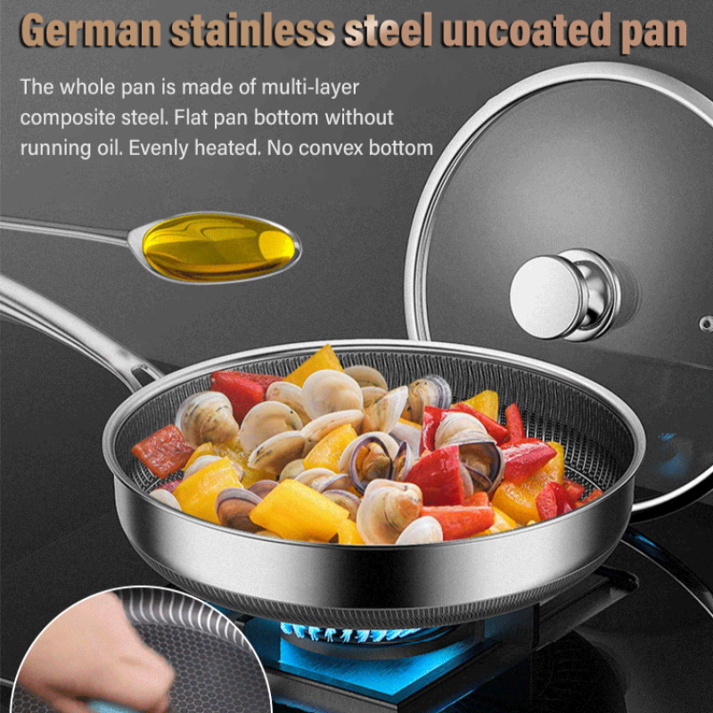 Stainless Steel Non Stick Fryi - Home Cooking Cookbook 评论和价格