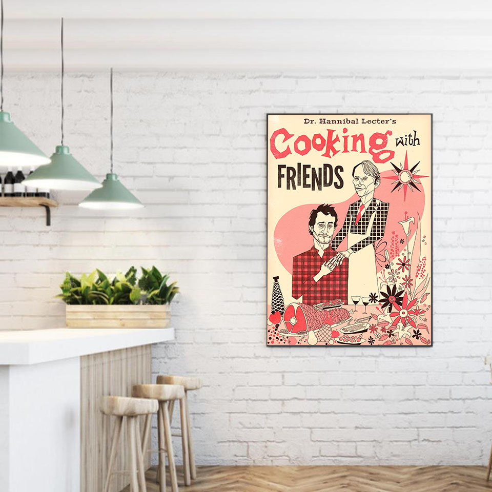 Kitchen Canvas Painting Hannib - Home Cooking Cookbook 评论和价格