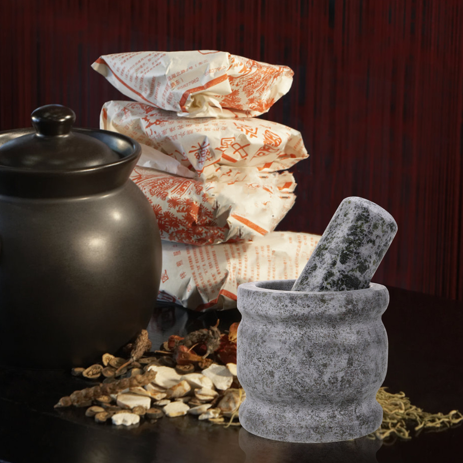 1Set Ergonomic Granite Pestle  - Mortar Pestle Granite 评论和价格