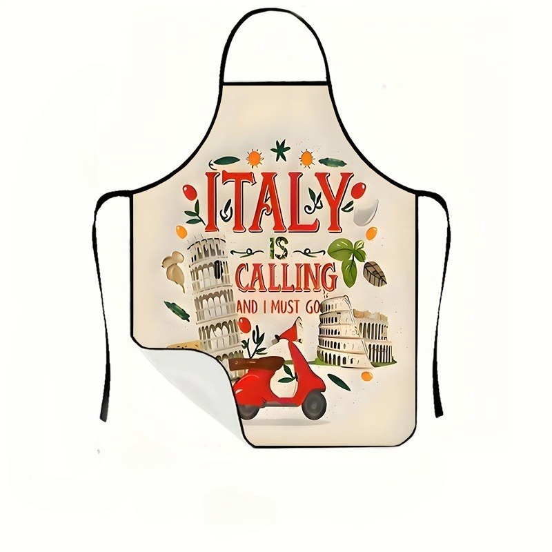 1 Piece Italian-Themed Apron,  - Home Cooking In Italian 评论和价格